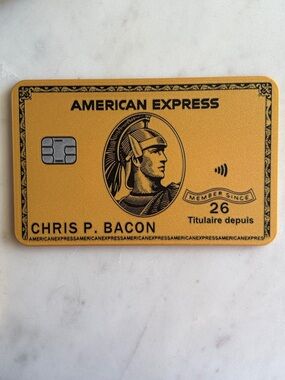 3D Printed Prank Giant American Express Gold Card Tap to Pay Card Holder